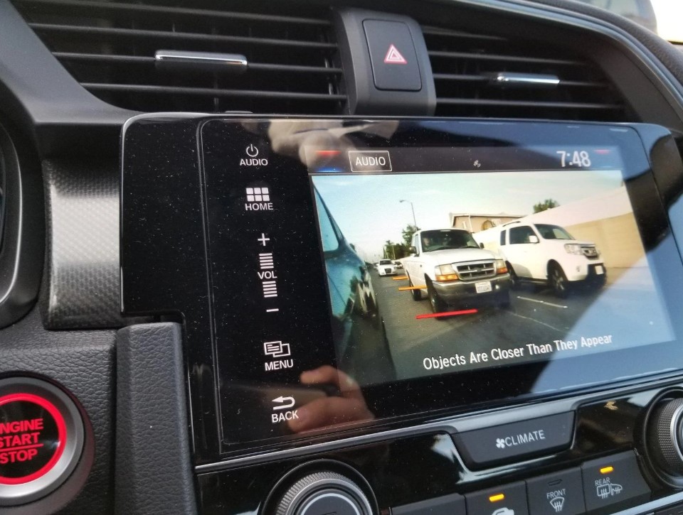 Professional backup camera installation